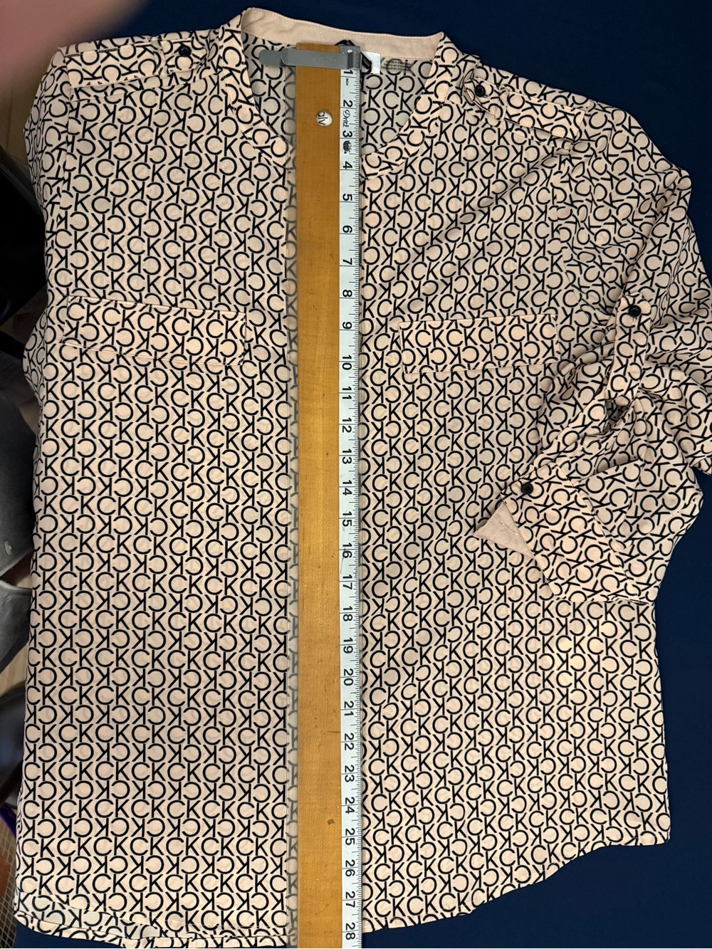 Calvin Klein Women’s soft pink Logo-Print Shirt nwt msrp$69.50 sz XL adjustables